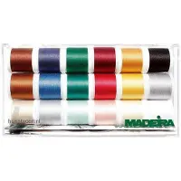 MADEIRA Quilt- und Maschinenstickgarn "Cotona 30", Inhalt: 18 Spulen