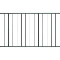 vidaXL Zaunelement Woerden Pulverbeschichteter Stahl 163x117 cm Anthrazit