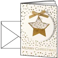 Sigel Weihnachts-Karte Confetti Star