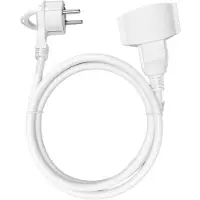 Elbutik.se Haushaltsverlängerungskabel mit einer Steckdose, 1x2P + Z (Schuko), 3 m, PVC H05VV-F 3x1,5 mm? Kabel