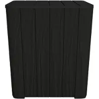 vidaXL Gartentisch mit Abnehmbarer Tischplatte Schwarz Polypropylen