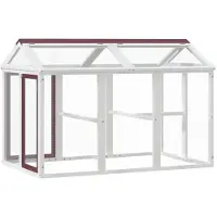 vidaXL Freilaufgehege Mokka 141x94x104 cm Massivholz Kiefer
