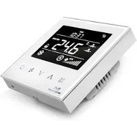 MCO Home Fan Coil Thermostat für 4-Leitungsrohre, Z-Wave, Glas Touch