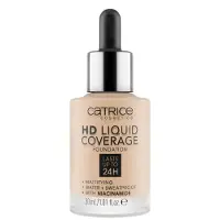 Catrice HD Liquid Coverage Foundation 010 Light Beige, 1er Pack 30 ml Make up