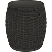 vidaXL 4-in-1 Gartenbox Schwarz Polypropylen