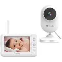 Lionelo Babyline 6.2 Babyphone, Monitor, Kindermädchen mit FULL HD Display 5”, Reichweite bis zu 200 Meter, Bidirektionale Kommunikation, Nachtmodus
