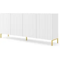 FURNLUX Sideboard , weiß , Maße (cm): B: 200 H: 87
