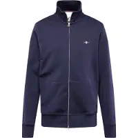 Gant für Herren. 2008006 Shield Zip Hoodie navy (L), Lässig, Baumwolle, Langarm, Marine