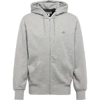 Gant Sweatjacke Shield Full Zip Hoodie Herren Grey Melange-XXL