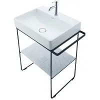 Duravit DuraSquare Glaseinleger 47x38cm, für Metallkonsolen 003115/ 003116, 0099698200, Farbe: Cubic line
