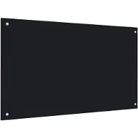 vidaXL Küchenrückwand Schwarz 100x60 cm Hartglas