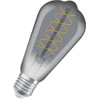 Osram Dekorative LED-Lampe, Edison E27, 7,8 W (entspricht 30 W), 360 lm, 1800 K, rauchig, dimmbar, warmweiß