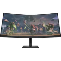 HP OMEN by OMEN by 34 Zoll WQHD 165 Hz Curved Gaming-Monitor – OMEN 34c, 86,4 cm (34"), 3440 x 1440 Pixel, Wide Quad HD, LCD, 1 ms, Schwarz
