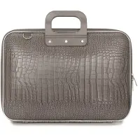 Bombata Laptoptasche Cocco 43 x 33 cm Kunstleder taupe 2-teilig