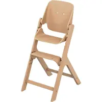 Maxi-Cosi Nesta, Hochstuhl aus Holz ab Baby, Nach Hinten Verstellbarer Hochstuhl, Wächst Mit Ihnen bis zu 99 Jahren, Natural Wood