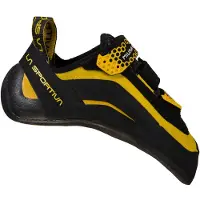 La Sportiva Miura VS, Climbing Footwear, 40.5, Black/Yellow (Black) -