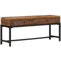 vidaXL TV-Schrank 110x30x46 cm Altholz Massiv