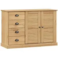 vidaXL Sideboard mit Schubladen VIGO 113x40x75 cm Massivholz Kiefer