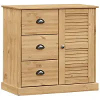vidaXL Sideboard mit Schubladen VIGO 78x40x75 cm Massivholz Kiefer