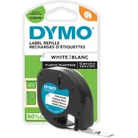 Dymo - LetraTag Tape 12mm x 4m (Black on white) (S0721660)
