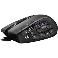 EVGA X15 MMO, rechts, Optisch, USB Typ-A, 16000 DPI, Schwarz