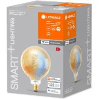 Ledvance LED Lampe Smart+ WiFi Filament Globe Tunable White 2200K E27 Dimmbar Tunable White, Kalt-zu-Warm-Farbwechsel 4058075777972