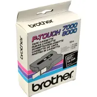 Brother Schriftbandkassette TX-355, 24 mm breit, schwarz/weiß