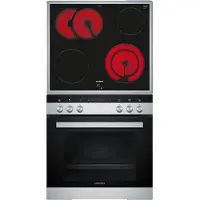 Siemens EQ411TA10 iQ100 (Backofen), iQ300 (Kochfeld), Einbauherdset (Elektrokochfeld, A, 66 l)