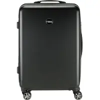Princess Traveller PT-01 Deluxe – Reisekoffer – Pitch Black – 68 x 44 x 25 cm – 65 l Koffer – Trolley mit TSA-Schloss