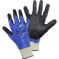 Perel Showa High Tech 377 Arbeitshandschuhe Blau/Schwarz - Größe XL - Nitrilhandschuhe