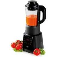 Domo DO726BL, Kochmixer, Pulsfunktion, Eis-Crusher, 900 W, Schwarz, Transparent