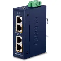 Planet Technology Industrial 2-Port 10/100/1000T 802.3at PoE+ Injektor mit 12V Verstärker, IPOE-260-12V