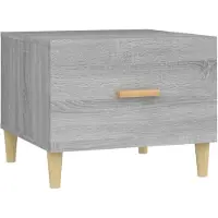 vidaXL Couchtisch Grau Sonoma 50x50x40 cm Holzwerkstoff