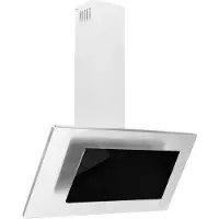 vidaXL Dunstabzugshaube 90 cm Edelstahl und Hartglas Silbern