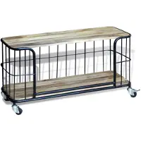 vidaXL TV-Schrank Massivholz Mango 100x40x45 cm