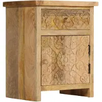 vidaXL Nachttisch Massivholz Mango 40x30x50 cm