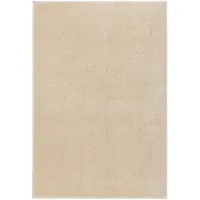 vidaXL Teppich Kurzflor 160x230 cm Beige 340333