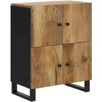 vidaXL Sideboard mit 4 Türen 60x33x75 cm Massivholz Mango