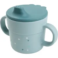 Done by Deer Foodie Schnabeltasse Happy Dots, Blue