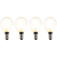 LUEDD Set mit 4 dimmbaren E14-LED-Lampen P45 klar 3W 250 lm 2700K