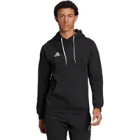 Adidas Entrada 22 Hoody Herren Kapuzen-Pullover nachhaltiger Herren Baumwoll-Sweater mit Kängurutasche Hoodie H57512 Schwarz