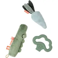 Done by Deer Kleines Aktivitätsspielzeugset Croco 3 Stücke