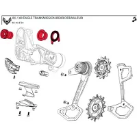 Sram X0 T-type Eagle Axs Schaltwerkschrauben-set