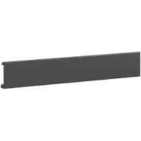 Hager BRN06529011 Seitenoberteil zu Brüstungskanal BRN 65x210mm aus PVC in graphitschwarz - 2 Meter