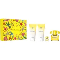 Versace Yellow Diamond Set Eau de Toilette, 90 ml + Körperlotion, 100 ml + Eau de Toilette, 5 ml + Duschgel, 100 ml