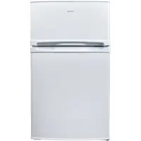 Medion Mini Kühl-Gefrierkombination (85 Liter, 61L Kühlteil, 24L Gefrierteil, freistehend, 40 dB, transparente Gemüseschublade, Türanschlag wechselbar, MD 37689) weiß