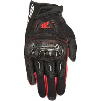Alpinestars SMX-2 Air Carbon V2 Honda Schwarz Rot Handschuhe Größe M