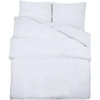 vidaXL Bettwäsche-Set Weiß 135x200 cm Baumwolle