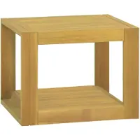 vidaXL Wand-Badregal 45x45x35 cm Massivholz Teak