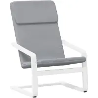 vidaXL Relaxsessel Hellgrau Stoff